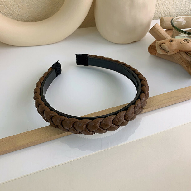 Milk Tea & Coffee Sponge Headband Hair Ornament (15# 17725B)