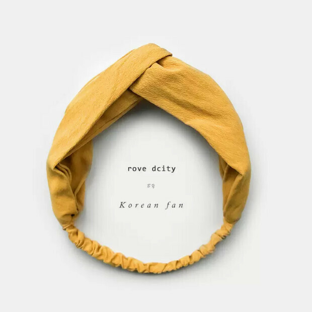 French Versatile HeadpieceBundle Headband (Solid Yellow)