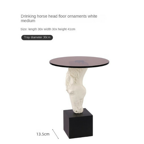 Popular living room decoration creative coffee table decoration home accessories (center column white)