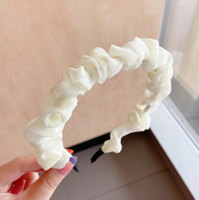 爆款簡約頭箍發飾（59#乳白色）