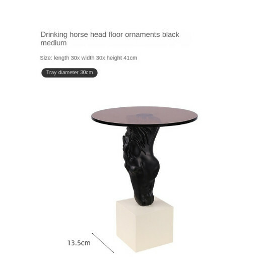 Popular living room decoration creative coffee table decoration home accessories (center column black)