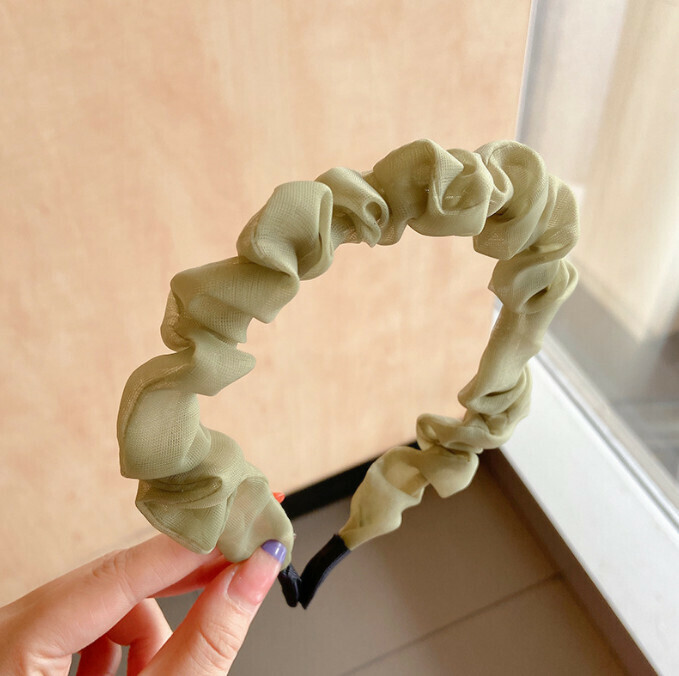 熱推簡約頭箍發飾（62#軍綠色）