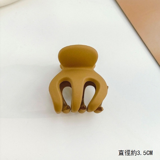 爆款抓夾髮卡頭飾髮夾（75#卡其色中號）