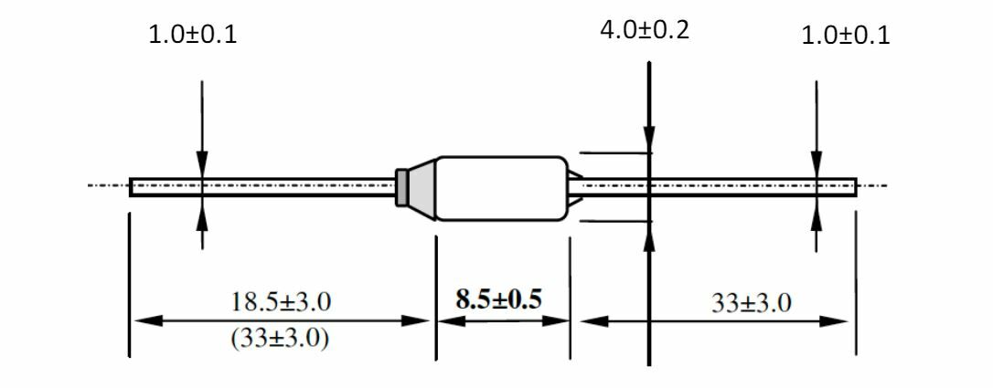 SF/R系列,溫度保險絲,尺寸規格