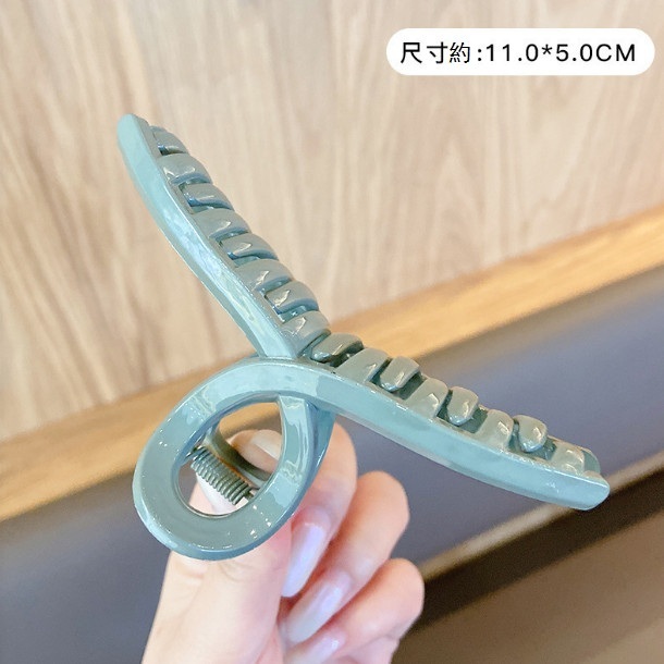 熱推抓夾髮卡頭飾髮夾（74#淺綠色）