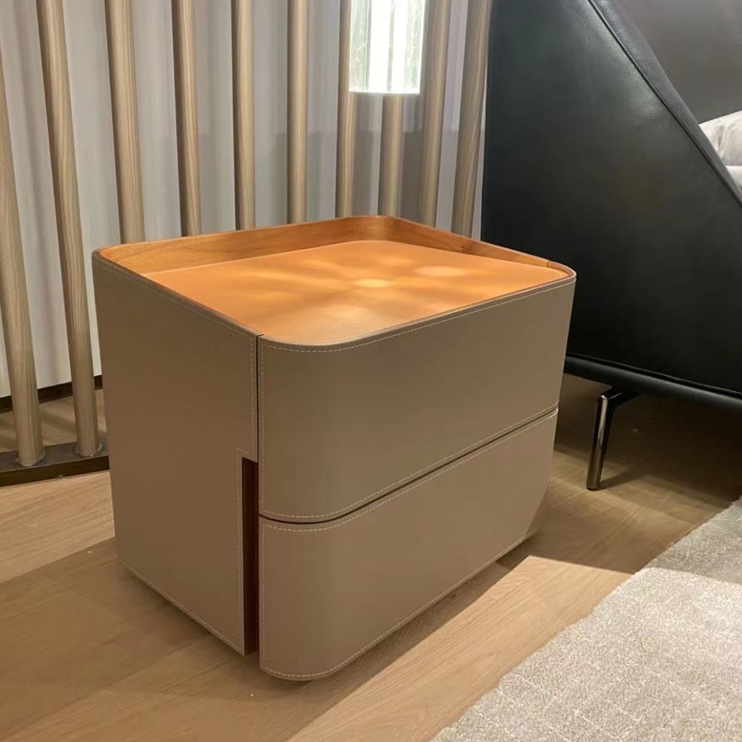 瑟菈 | 風雅雙抽 | 鞍皮床頭櫃