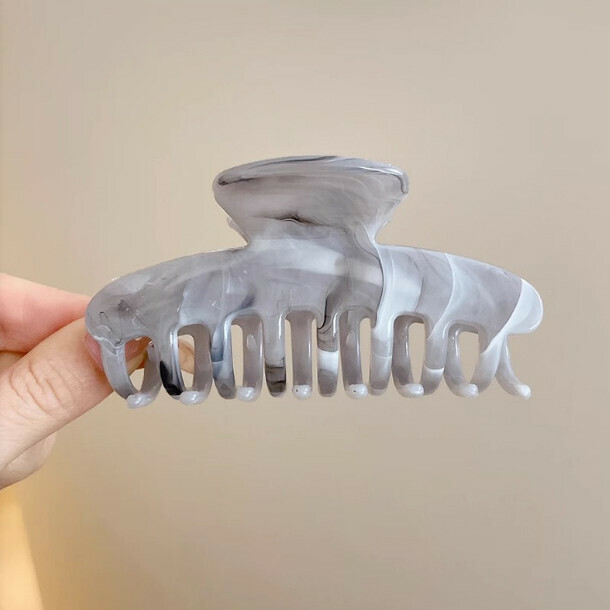 熱推抓夾髮卡頭飾髮夾（3#水墨款八齒9.5cm）
