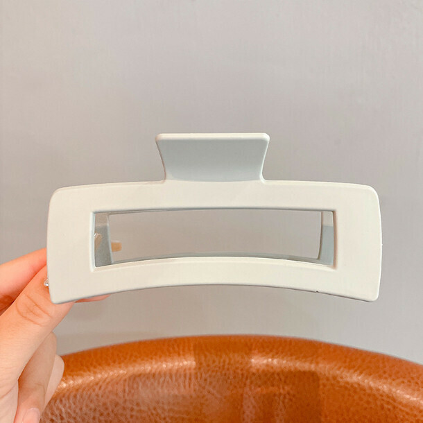Grab clip hairpin headwear hairpin (oversized gray square clip about 13CM)