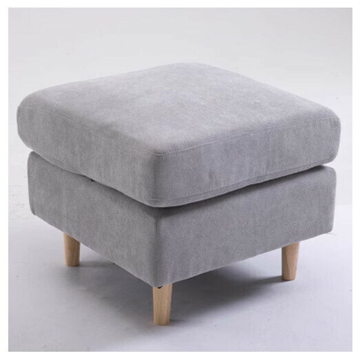 Hot Selling Fabric Sofa Footstool and Shoe Changing Stool [Light Gray]