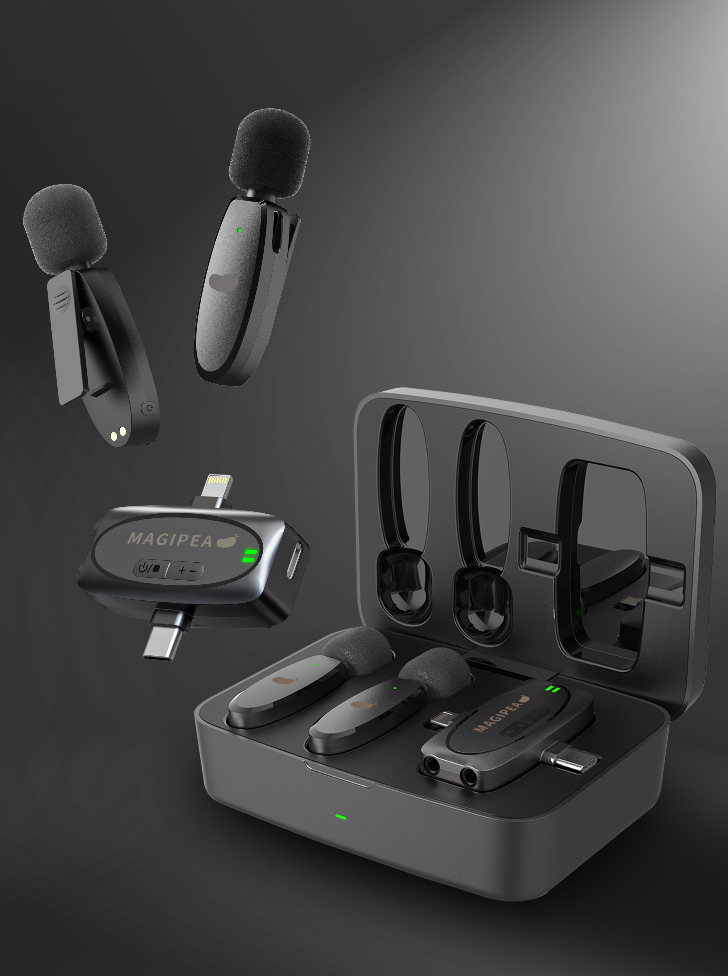 【貝克大叔推薦】雙麥好收音2.0｜2026全面啟動麥克風 1對2抗噪麥克風附充電艙