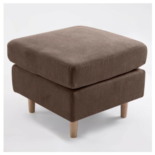 Hot Selling Fabric Sofa Footstool and Shoe Changing Stool [Brown]