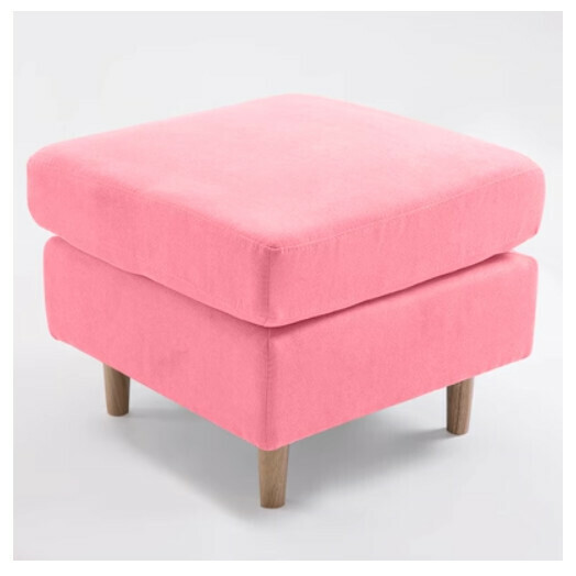 Hot Selling Fabric Sofa Footstool and Shoe Changing Stool [Pink]