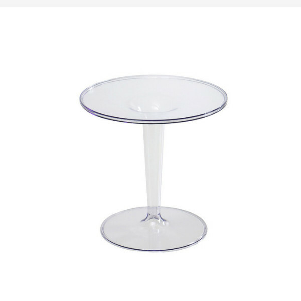 Popular Nordic transparent small coffee table acrylic round small side table coffee table (fully transparent)