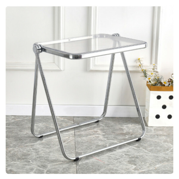 Popular transparent folding table computer table coffee table bedside table living room table (transparent color)