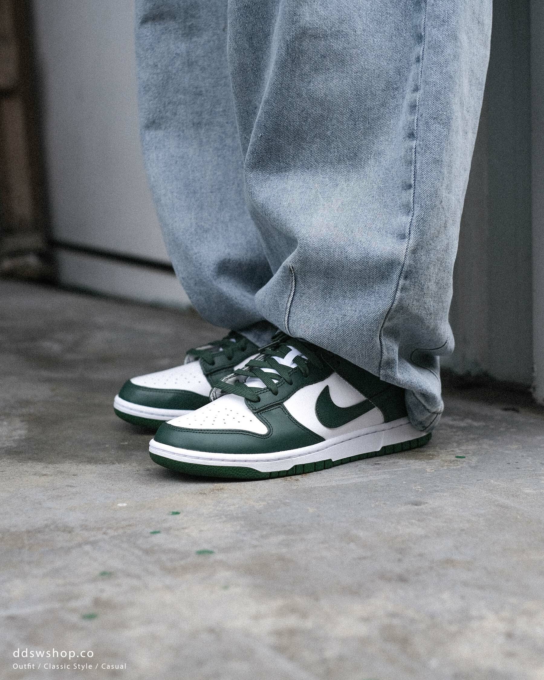 Nike Dunk Low "Varsity Green" 白綠 男款 DD1391-101 大童款 CW1590-102