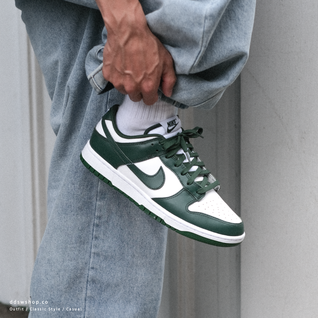 Nike Dunk Low "Varsity Green" 白綠 男款 DD1391-101 大童款 CW1590-102