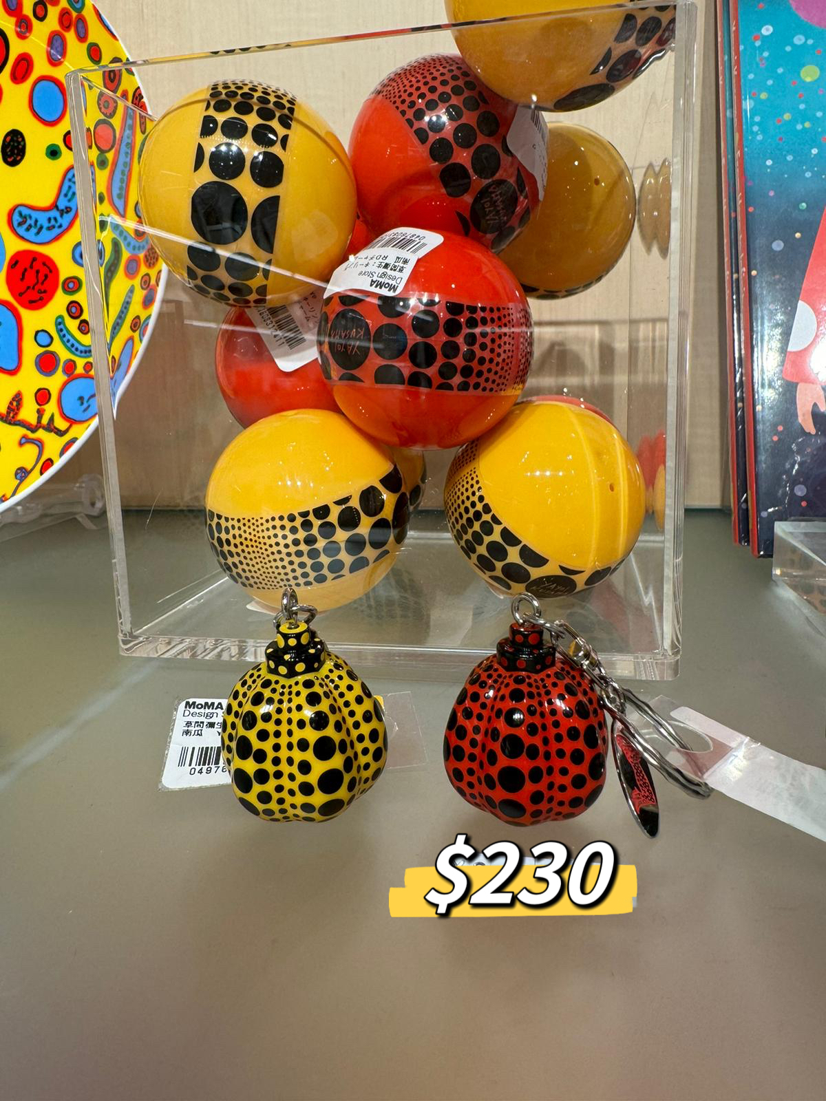 草間彌生南瓜鎖匙扣