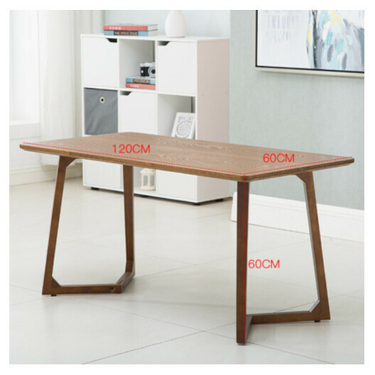 New small coffee table [Walnut color inner V long table]