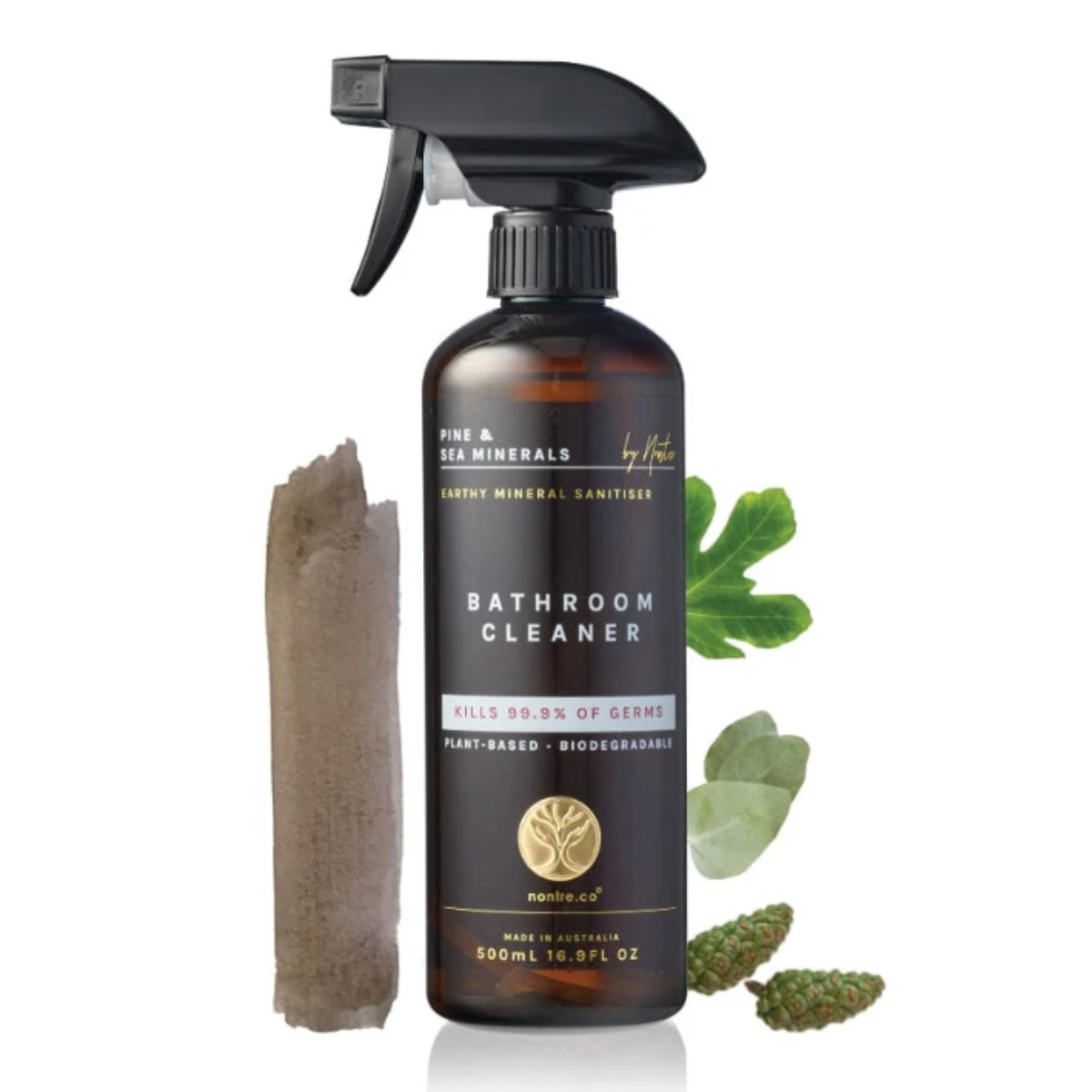 Nontre - 抗菌浴室清潔劑，松木與海洋礦物風格，500毫升