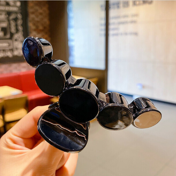 熱推抓夾髮卡頭飾髮夾（黑色約8CM）