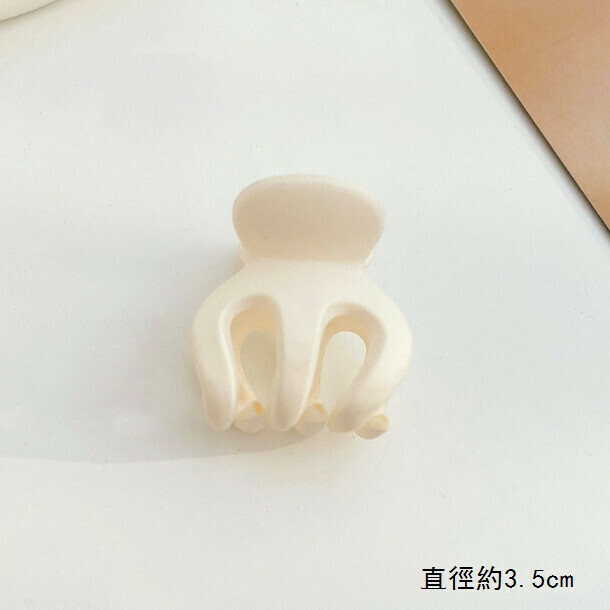 熱推抓夾髮卡頭飾髮夾（73#米白中號）