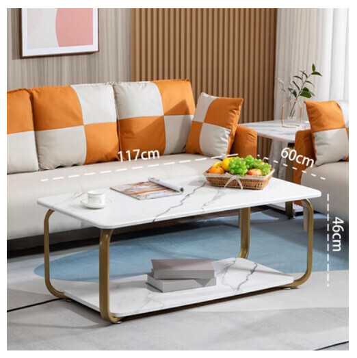 New tea table coffee table [821 white large coffee table]