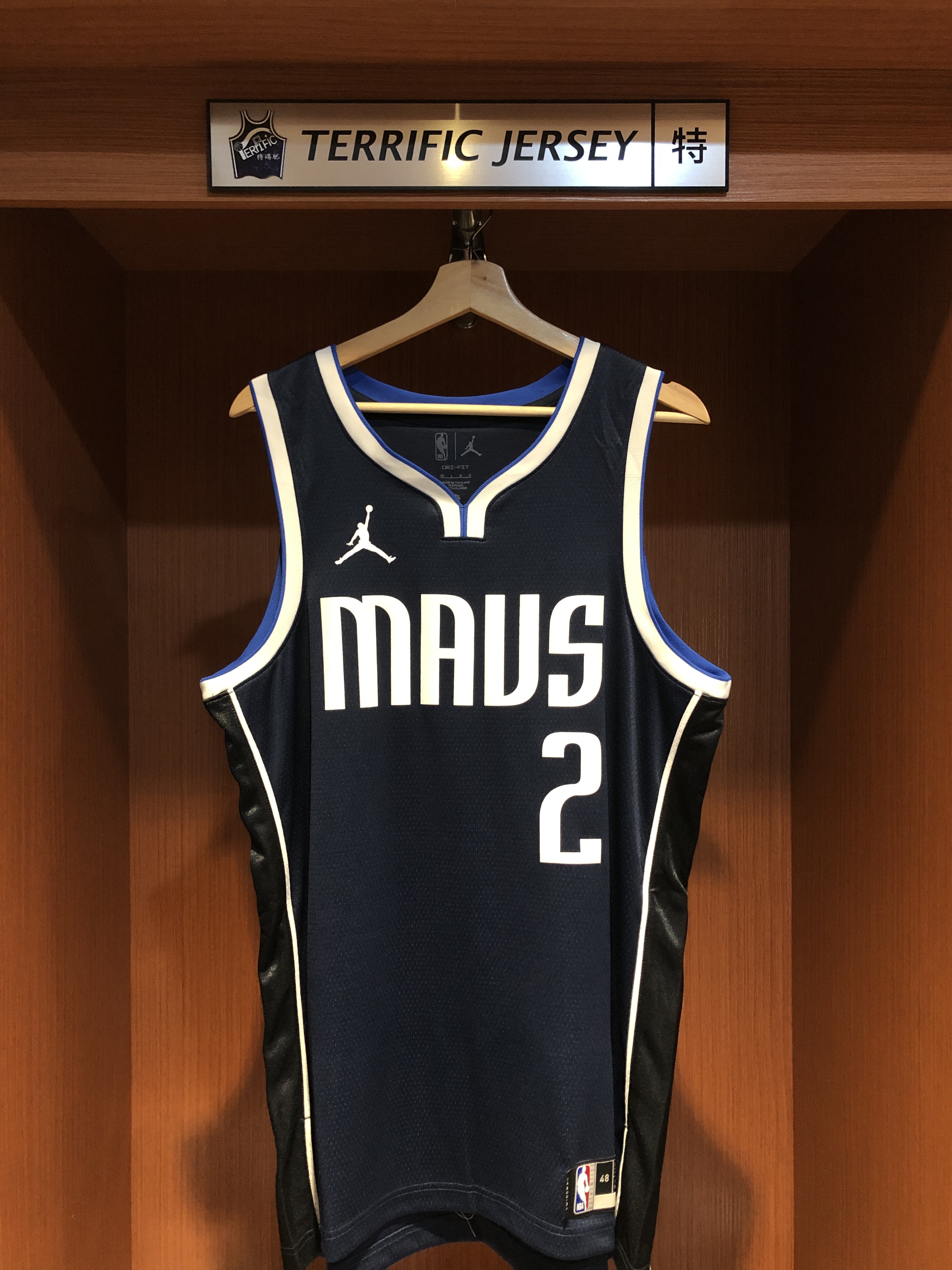 NBA球衣 Dereck Lively II 達拉斯小牛深藍 Statement Jordan Swingman 球迷版 熱轉印 全新