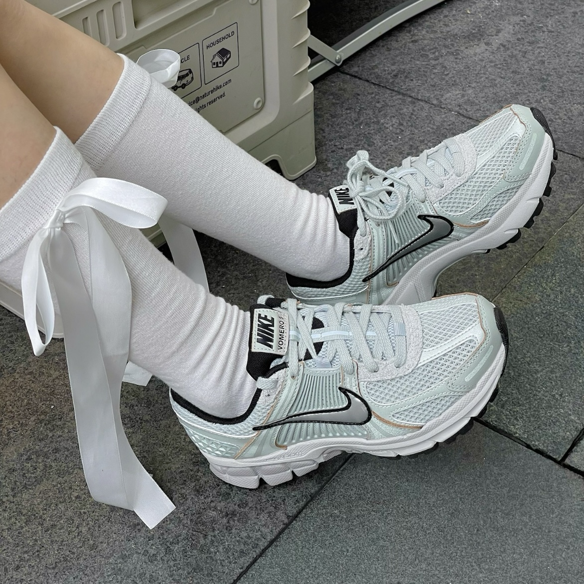 Nike Zoom Vomero 5 Light Silver 淺綠灰銀鉤 蘋果綠 Y2K 復古老爹鞋 運動鞋