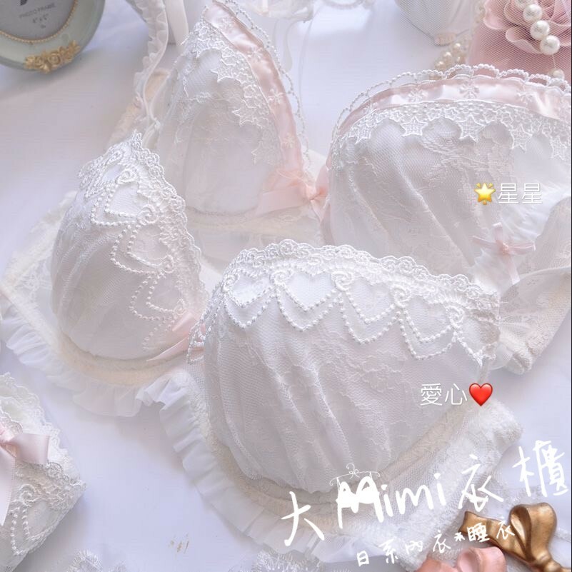 日系水溶刺繡薄內衣