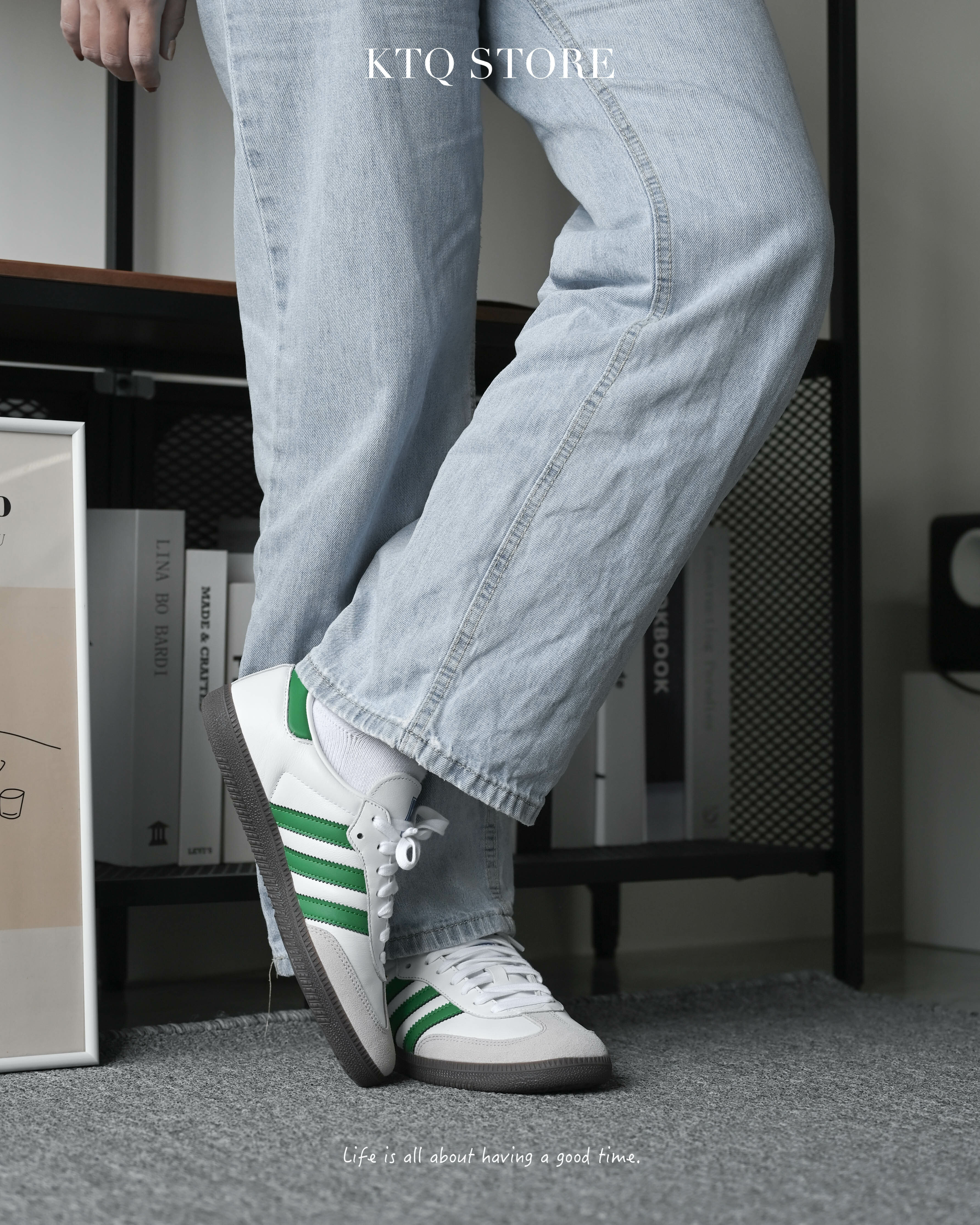 KTQ STORE ‧ Adidas Originals Samba OG White Green 復古綠 IG1024