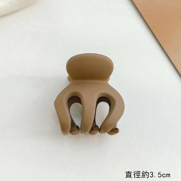 熱推抓夾髮卡頭飾髮夾（74#咖色中號）