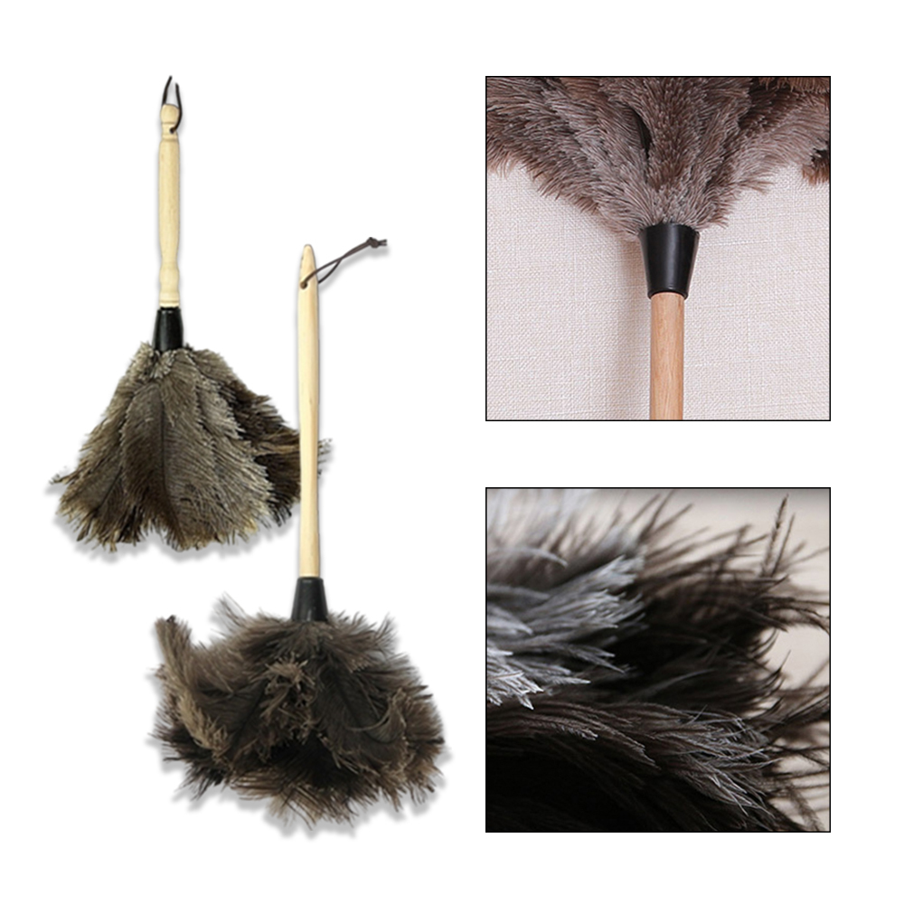 EZmakeit TMO-L/TMO-S 多功能鴕鳥毛除塵撢 鴕鳥羽毛 除塵撢子 除塵撢 除塵刷 灰塵撢 掃除用具 靜電真鴕鳥 毛撣子 家用除塵 不掉毛 車用 清潔掃灰 加厚雞毛撣 打掃衛生