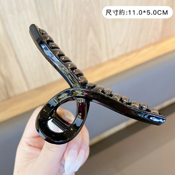 激抵抓夾髮卡頭飾髮夾（79#黑色）