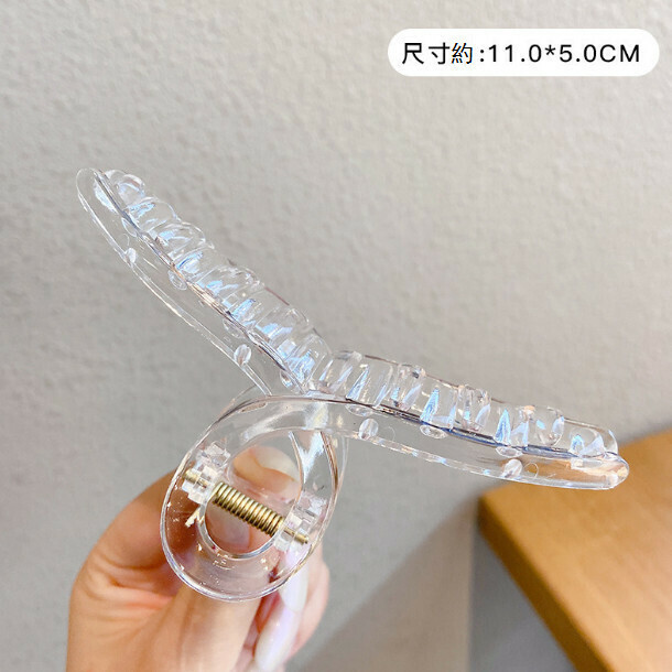 激抵抓夾髮卡頭飾髮夾（80#透明）