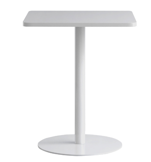 爆款簡約鐵藝小方桌(高光白色)(尺寸:60*60*73CM)