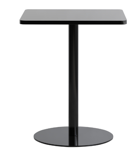 爆款簡約鐵藝小方桌(高光黑色)(尺寸:60*60*73CM)
