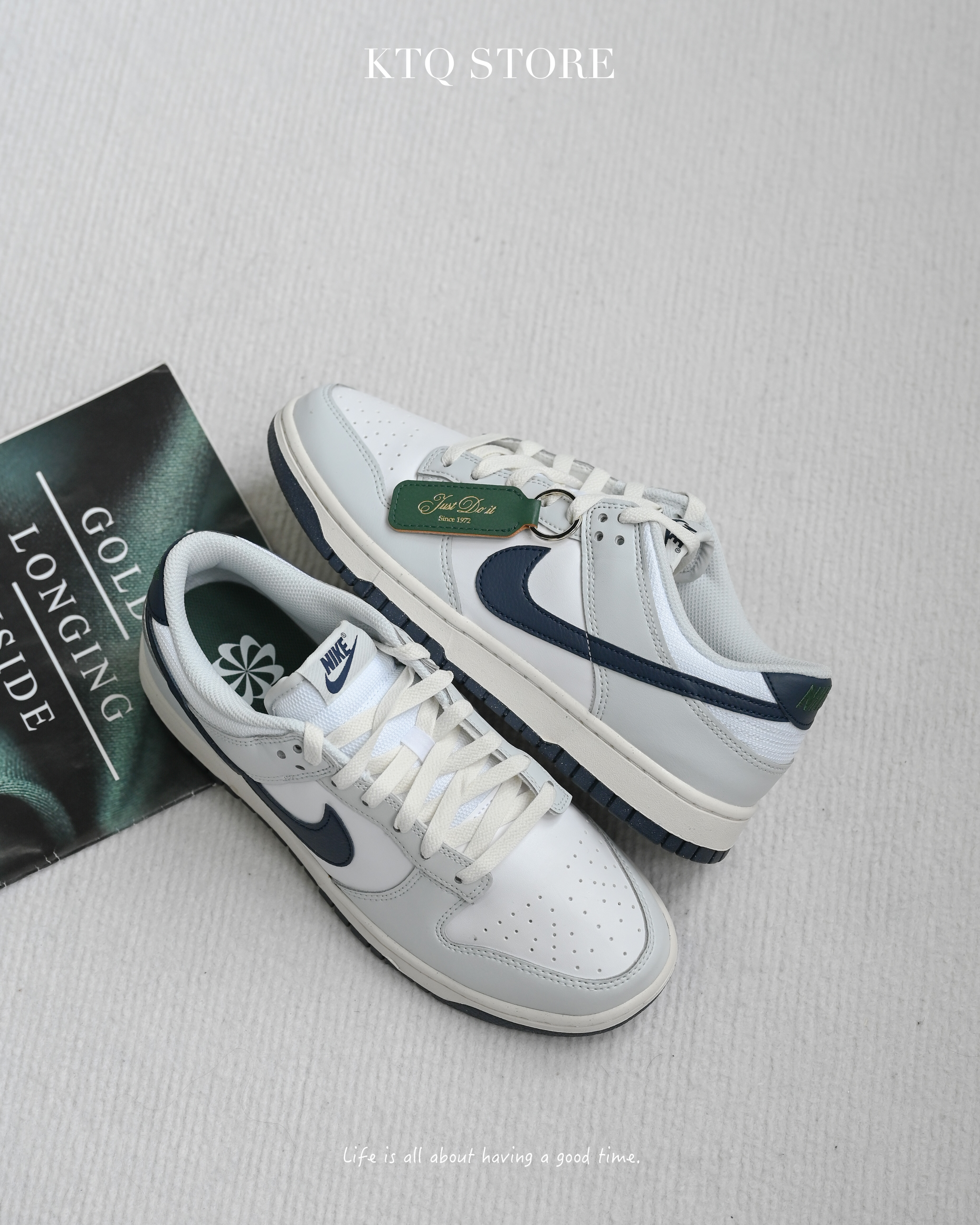 KTQ STORE ‧ NIKE DUNK LOW Obsidian 復古綠 海軍藍 奶油底男鞋 HF4299-001