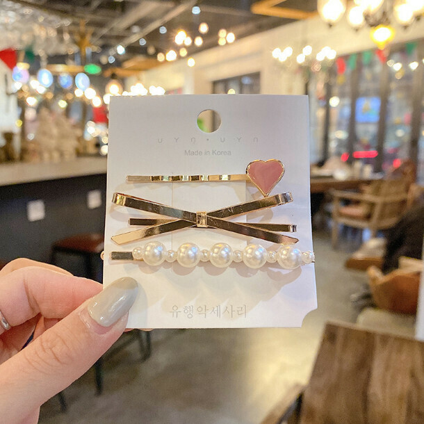 熱賣可愛劉海髮夾簡約髮卡（60#三個裝）