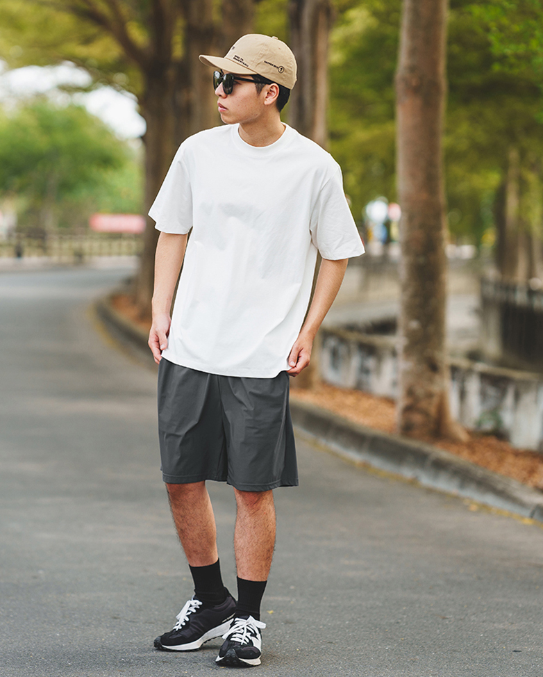 冰絲彈力耐磨五分短褲