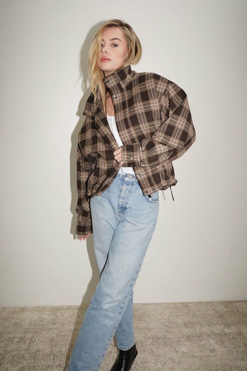 Broadway Plaid Jacket 格紋短版外套