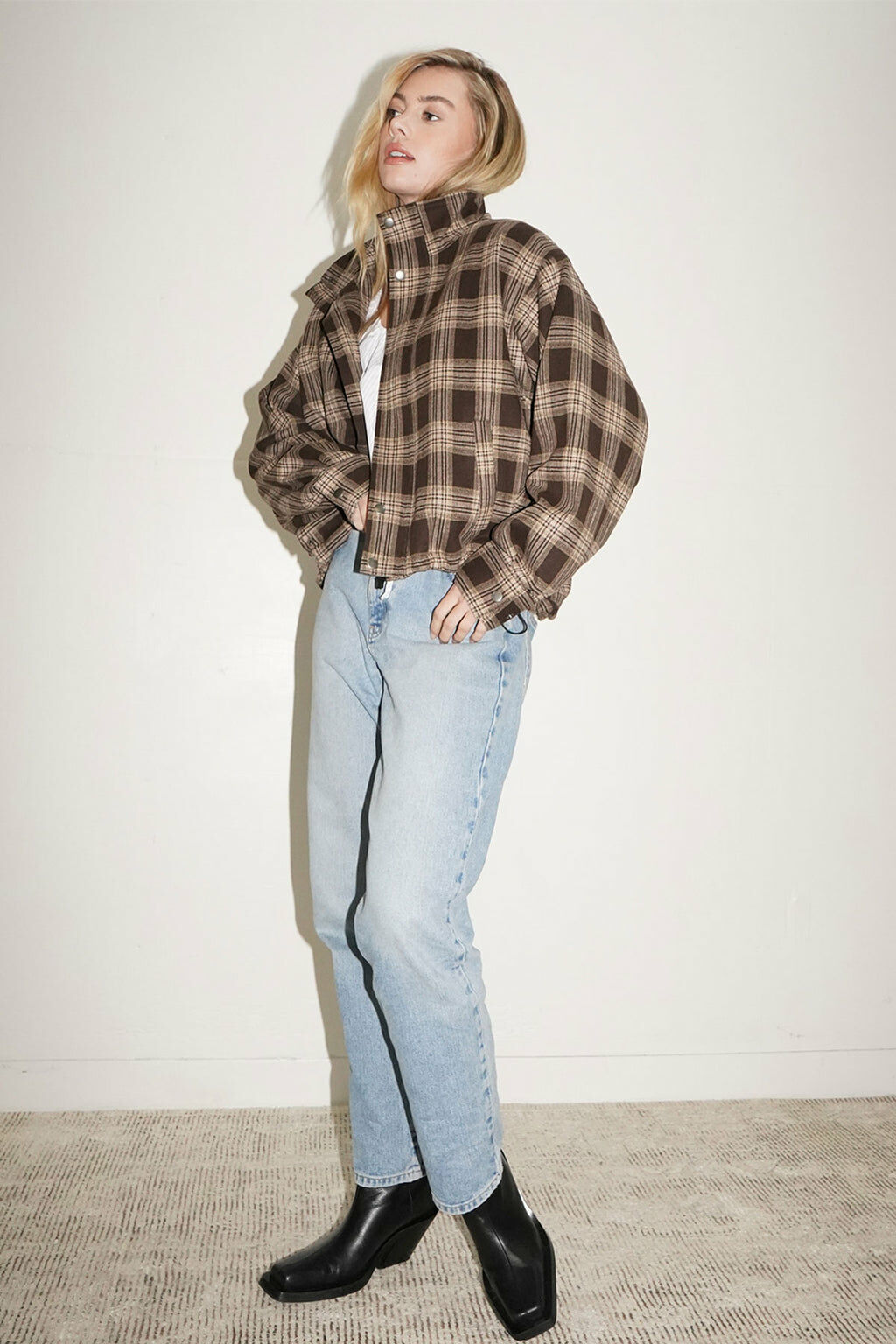 Broadway Plaid Jacket 格紋短版外套