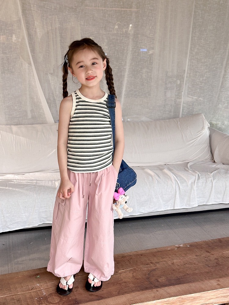 修身條紋背心(5色)