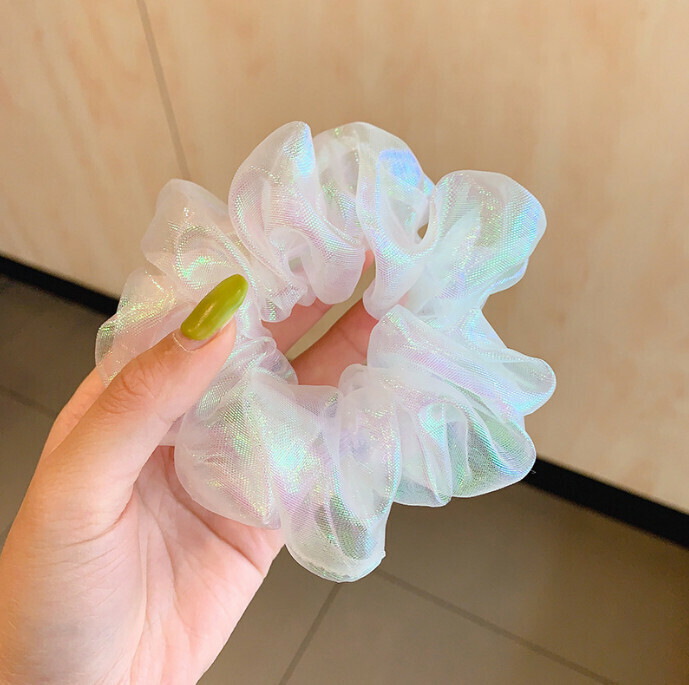 熱推簡約頭飾發圈（4#人魚姬-小號白色）