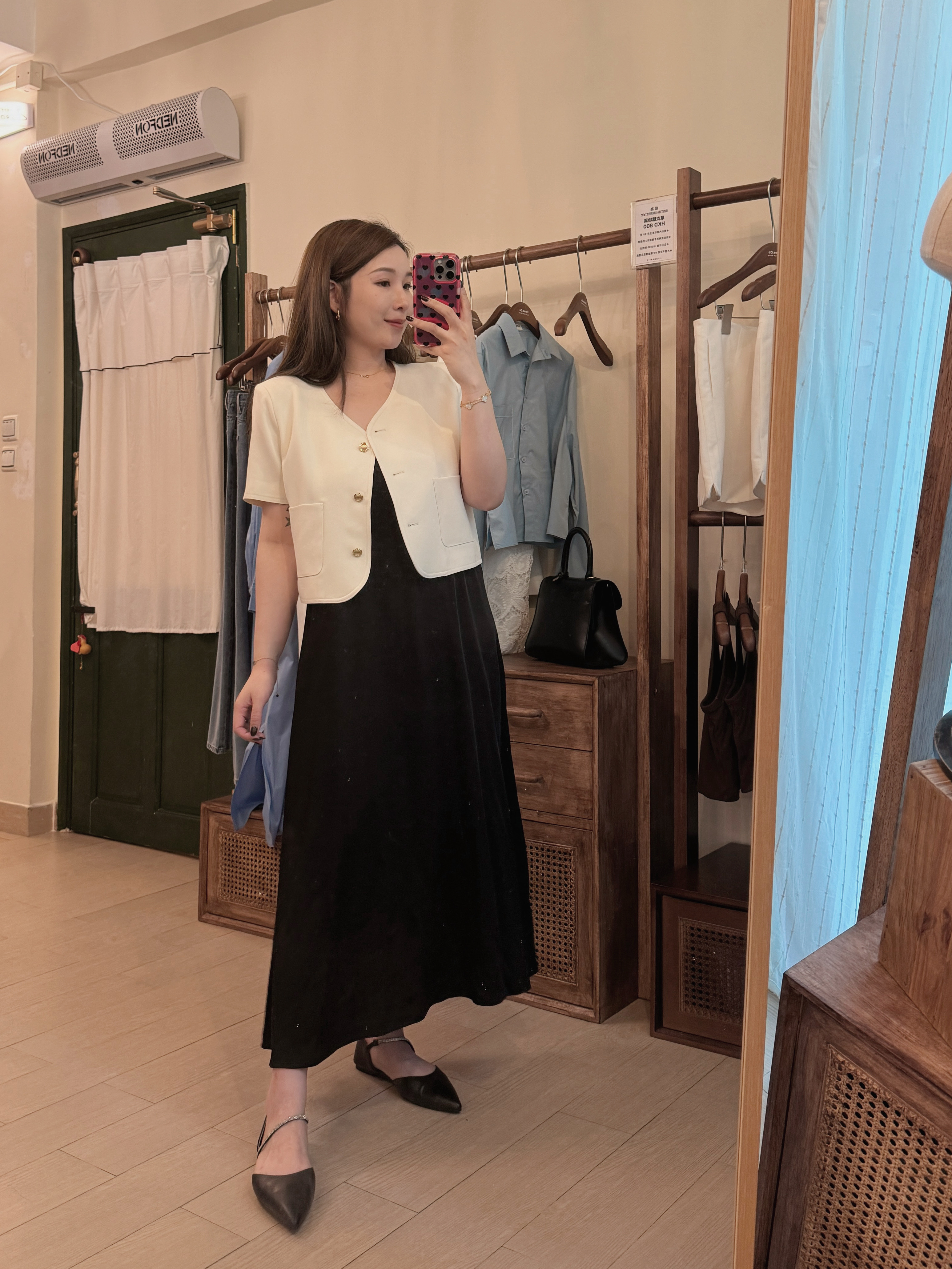 (現貨 - Vol.2) [7021] V領Satin吊帶裙