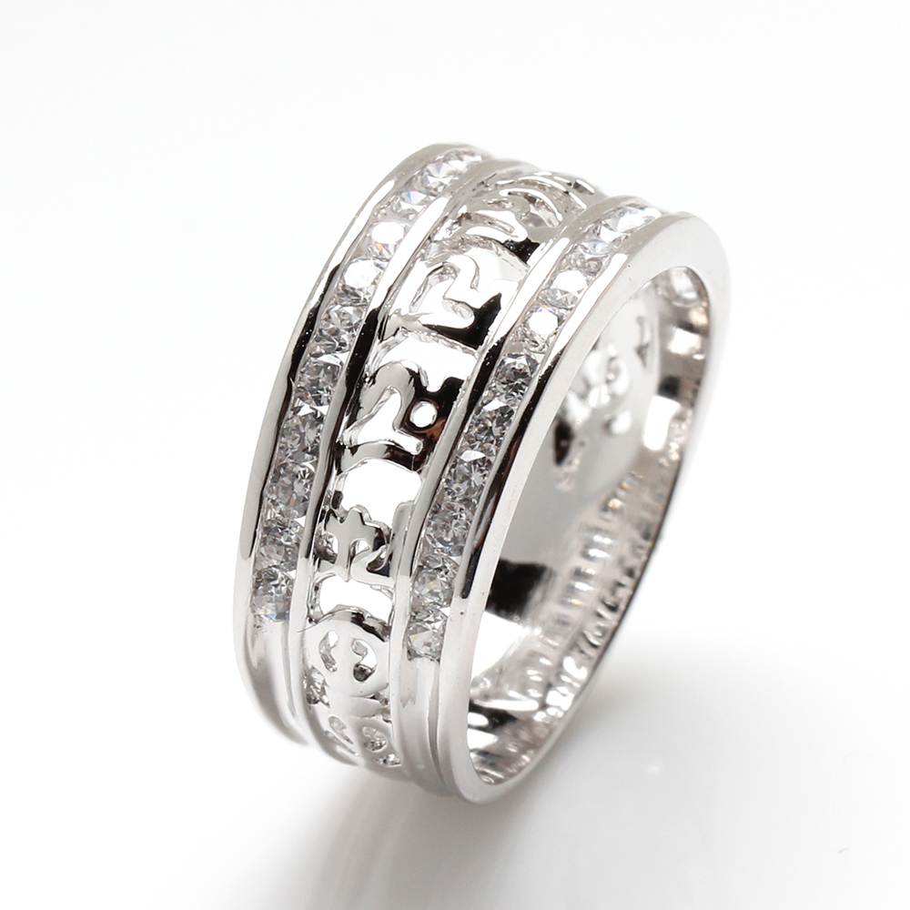 【雅紅珠寶】六字大明咒-925銀戒指