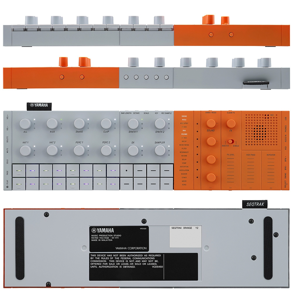 Yamaha YAMAHA / SEQTRAK便攜式取樣編曲機(黑色/橘色) 第 6 張圖片｜三峽配件 / 週邊