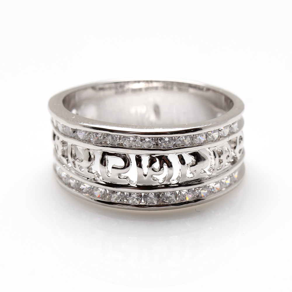 六字大明咒925銀戒指