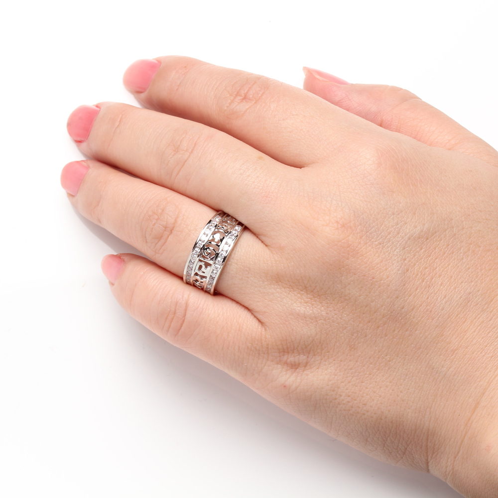 六字大明咒925銀戒指