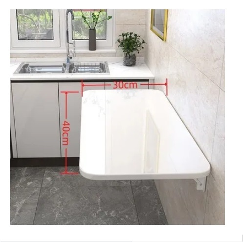 New wall-mounted folding computer table invisible dining table kitchen movable table 30x40 cm