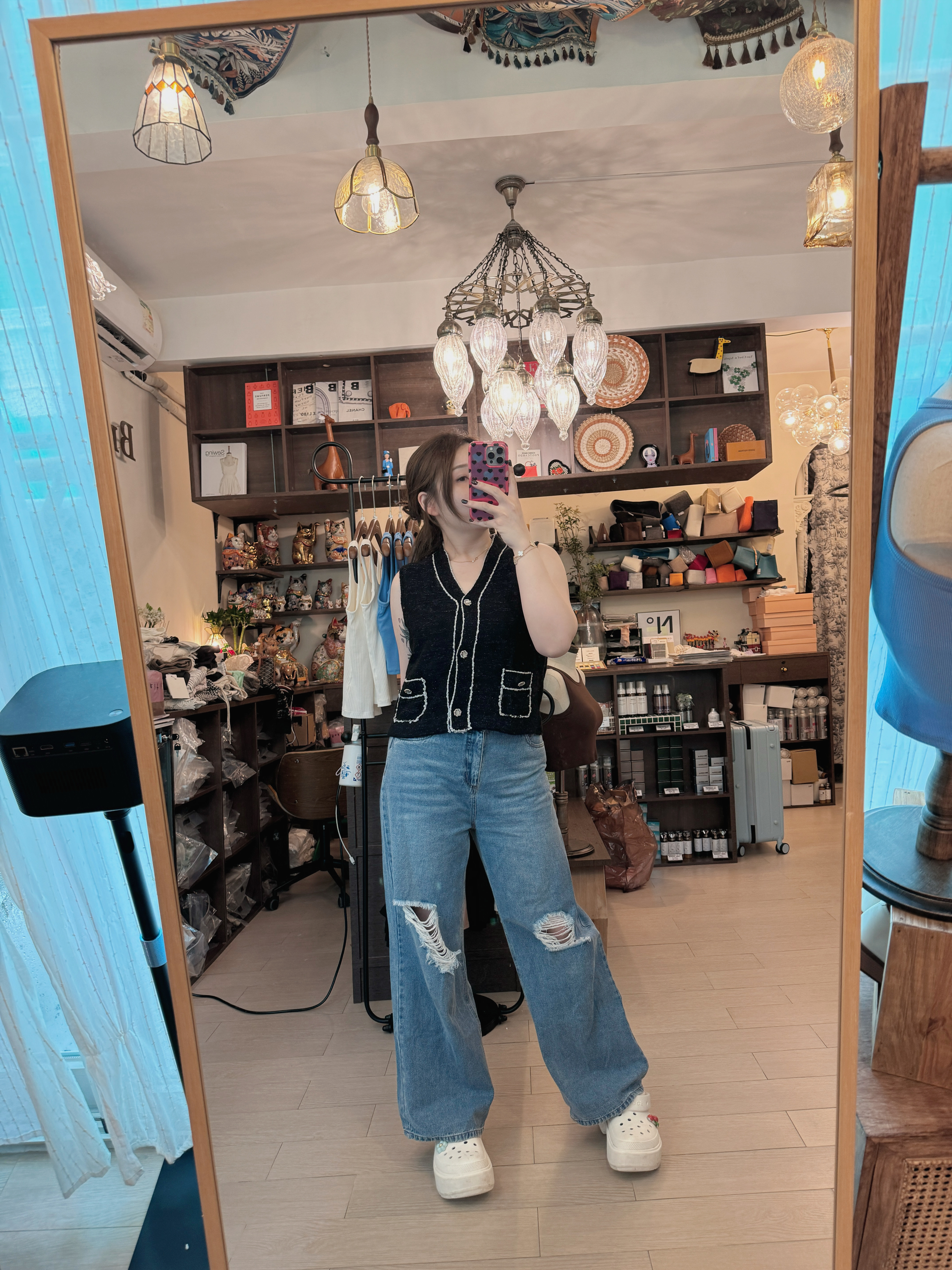 現貨 7027 針織微閃背心